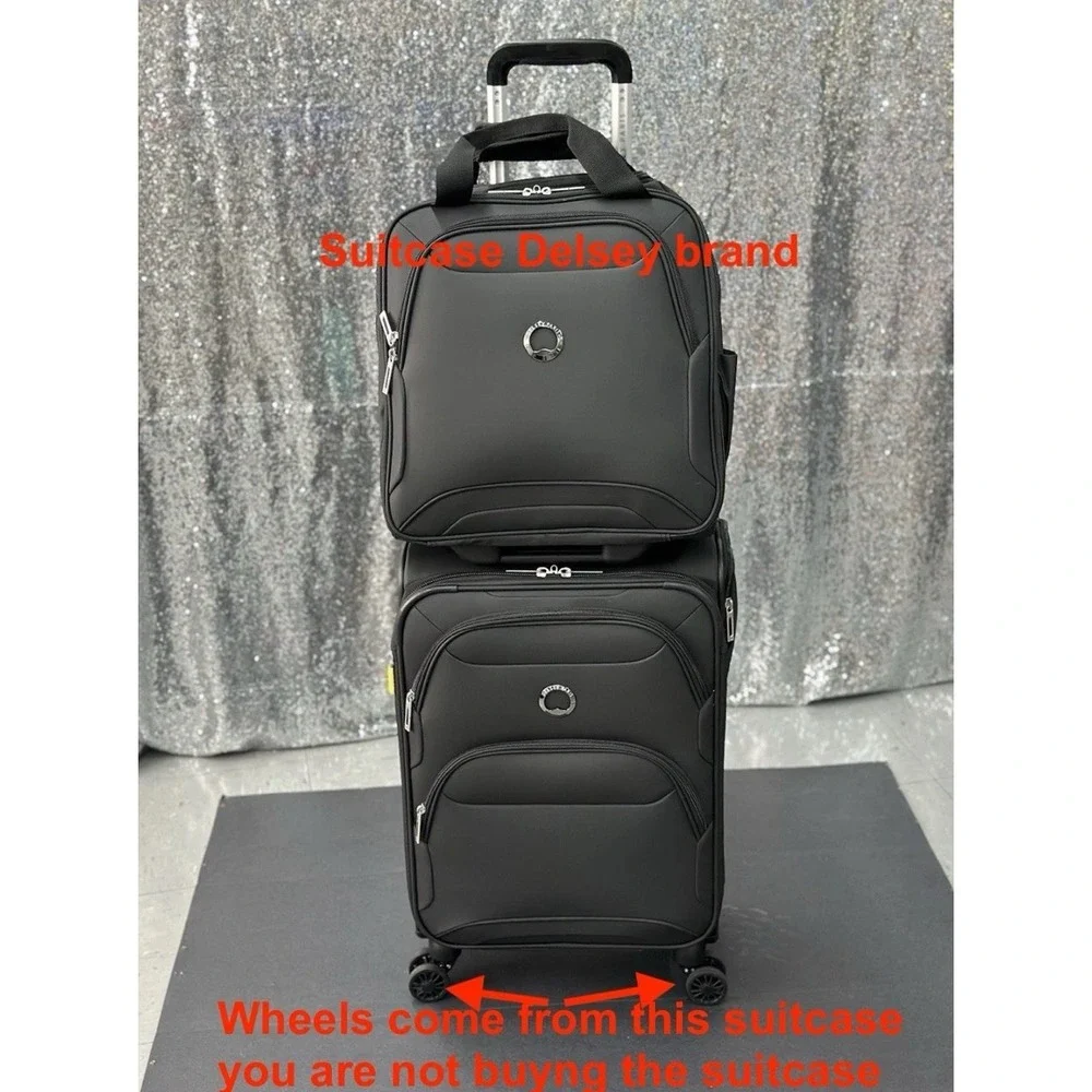 OEM‎ Wheels Delsey Storm Plus Spinner Set of 4 Double Wheels From Large Suitcase